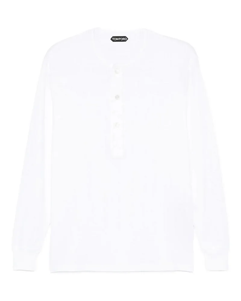 Tom Ford Rundhalspullover - Weiß Weiß