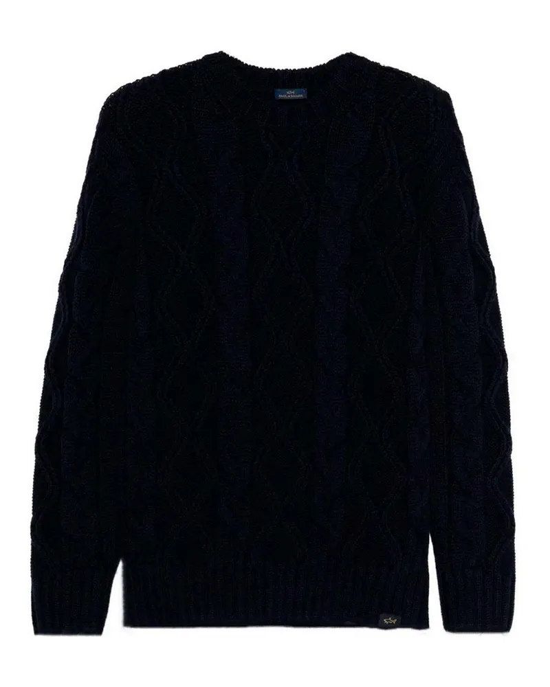 Paul & Shark Rundhalspullover - Schwarz Schwarz