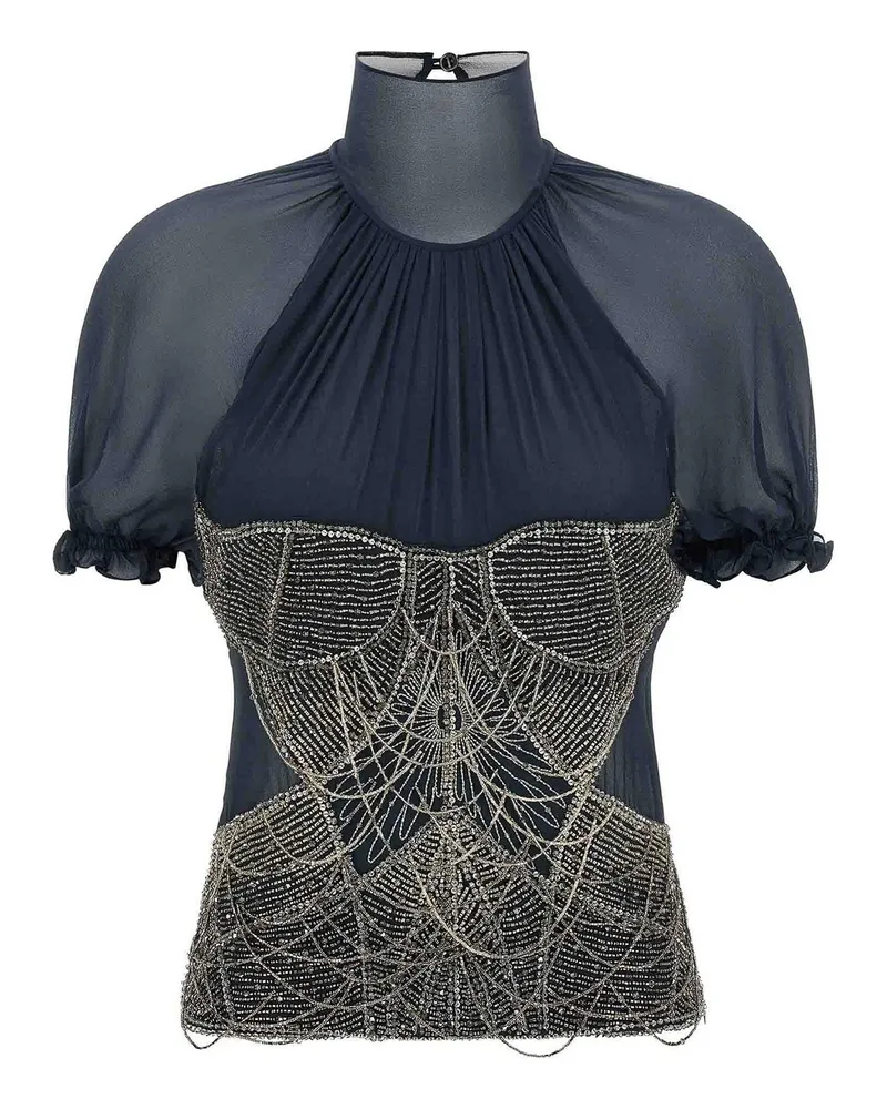ATTICO Top - Blau Blau