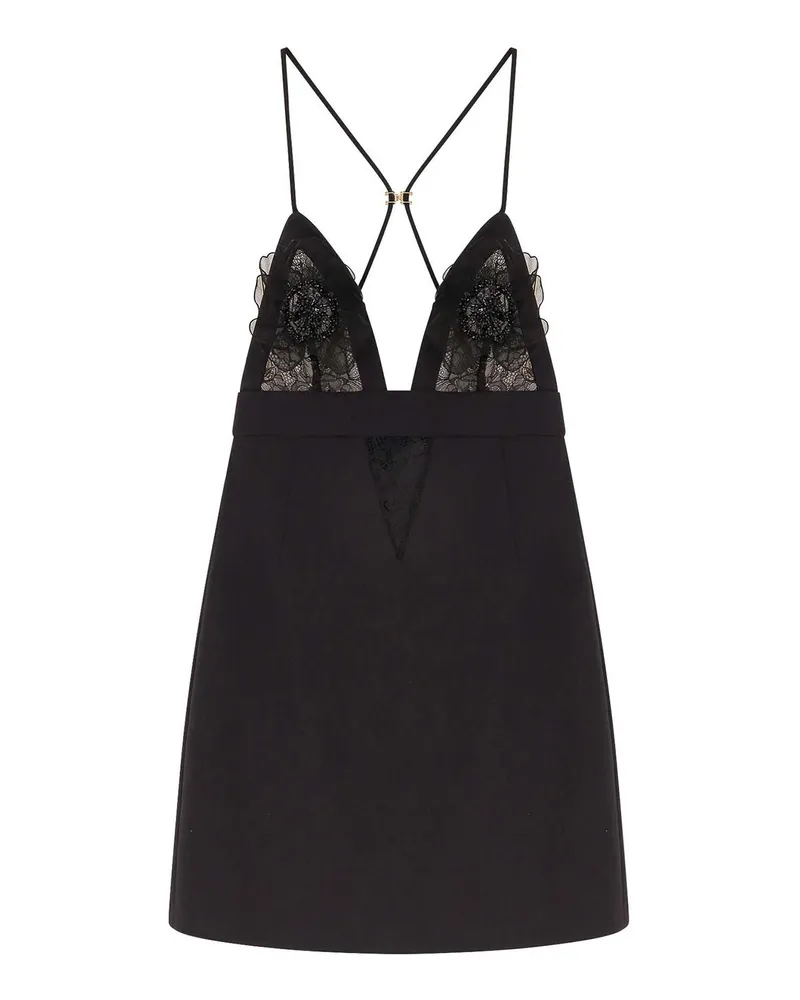 Elisabetta Franchi Knielanges Kleid - Schwarz Schwarz