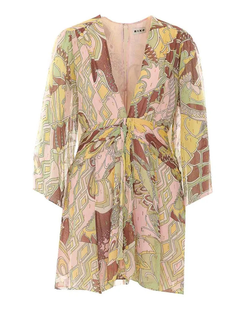 RIXO Kurzes Kleid - Grün Grün