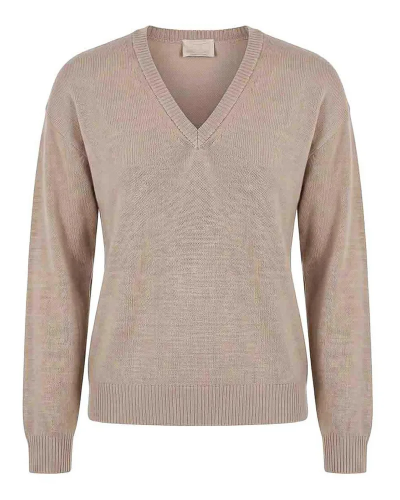 Drumohr  V-Pullover - Weiß Weiß
