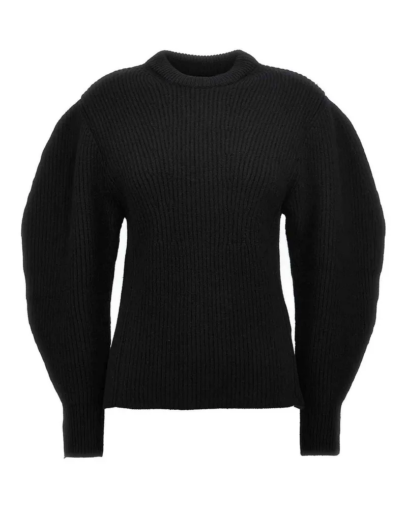 Jil Sander Rundhalspullover - Schwarz Schwarz