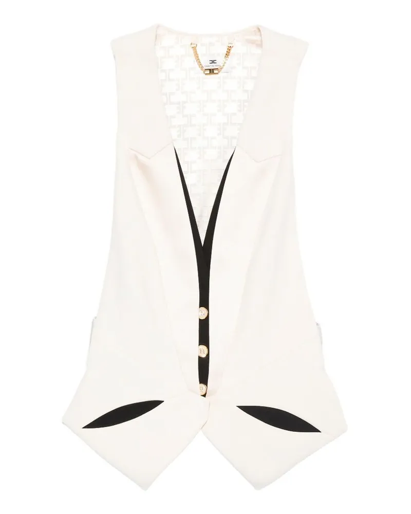 Elisabetta Franchi Weste - Creme Creme