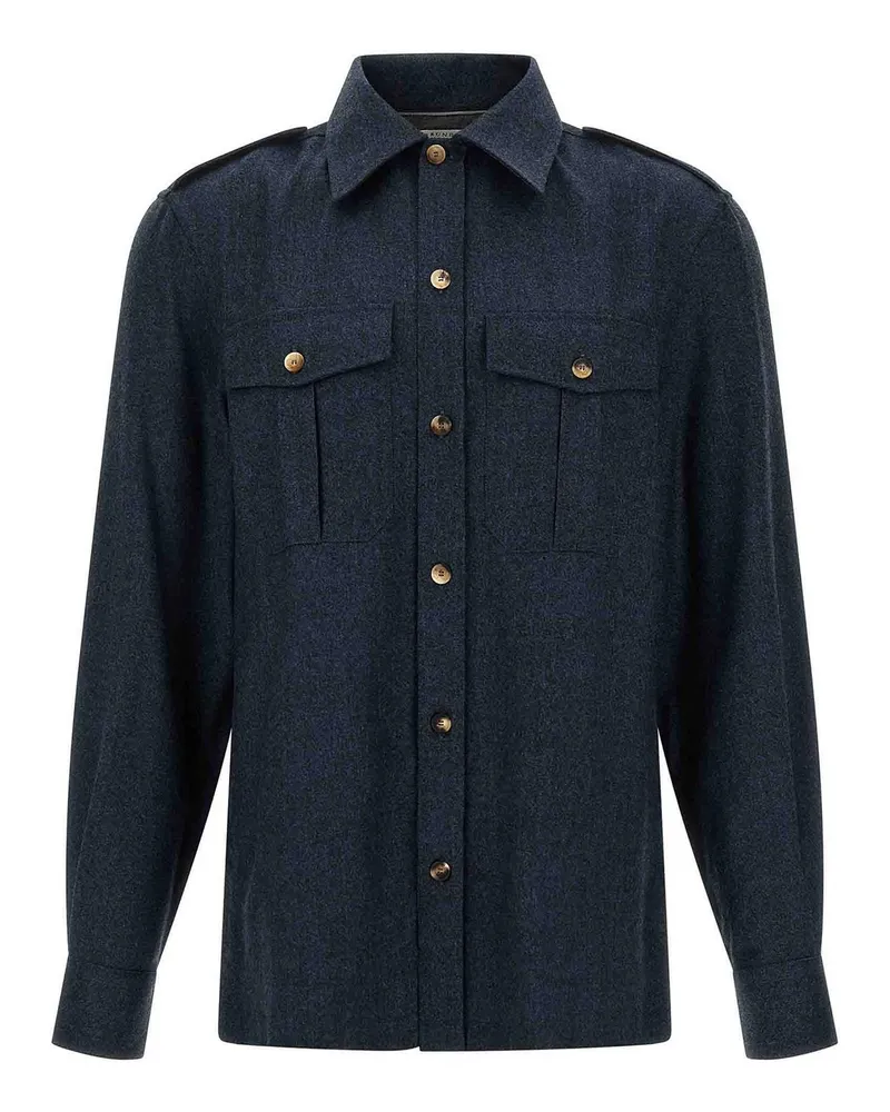 Brunello Cucinelli Hemd - Blau Blau