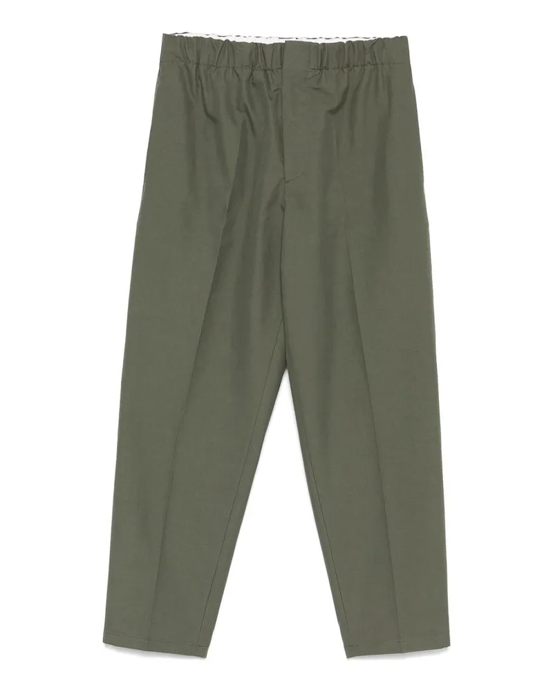 Jil Sander Casual Hose - Schwarz Dunkelgrün