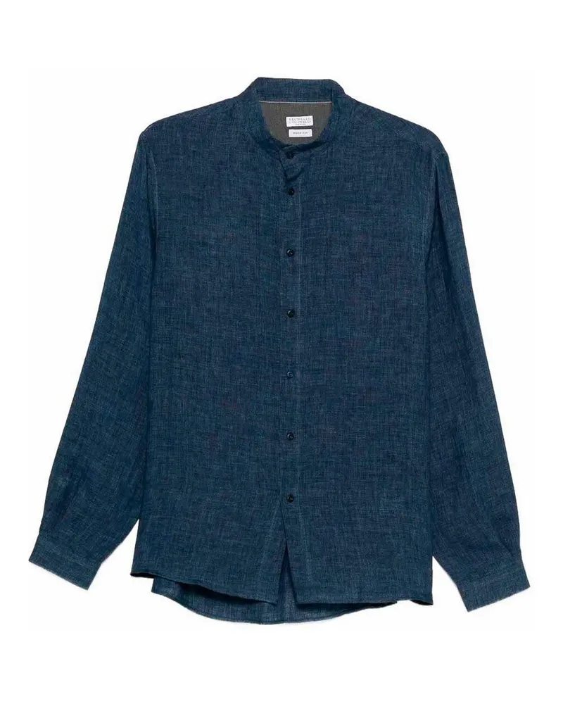 Brunello Cucinelli Hemd - Dunkelblau Dunkelblau