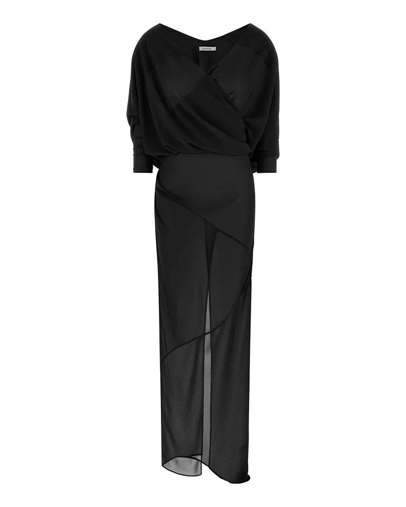 Entire Studios Knielanges Kleid - Schwarz Schwarz