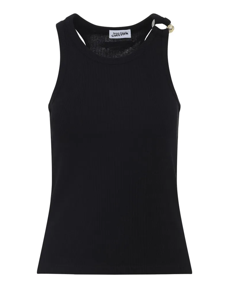 Jean Paul Gaultier Top - Schwarz Schwarz