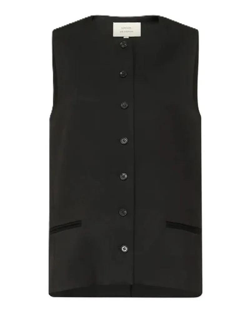 Loulou Studio Weste - Schwarz Schwarz