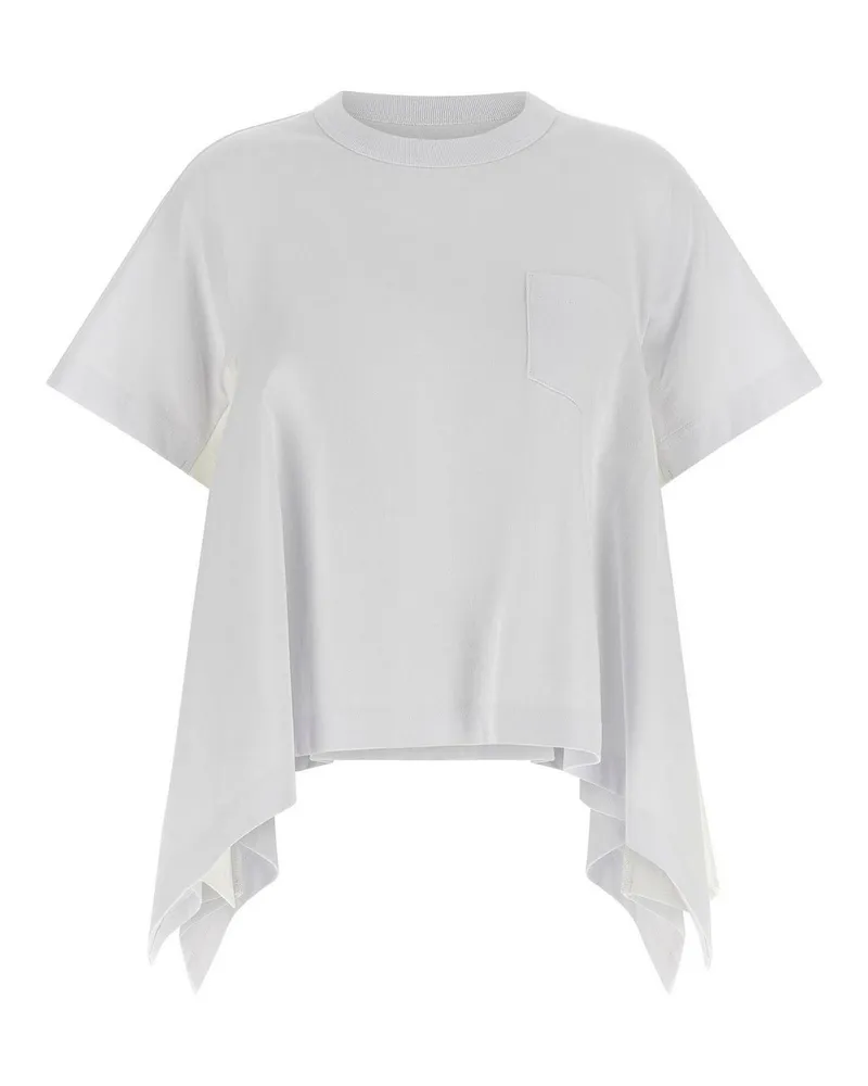 Sacai T-Shirt - Weiß Weiß
