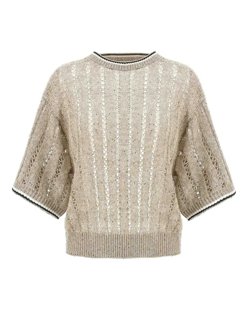 Brunello Cucinelli Rundhalspullover - Beige Beige