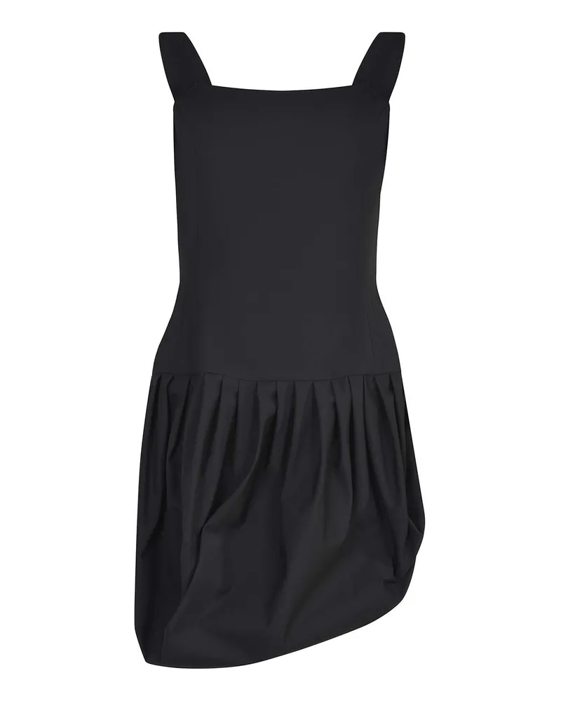 Magda Butrym Knielanges Kleid - Schwarz Schwarz