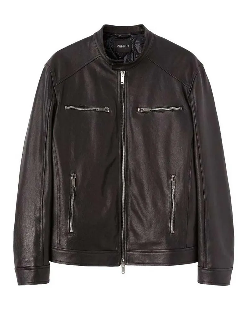Dondup Lederjacke - Schwarz Schwarz