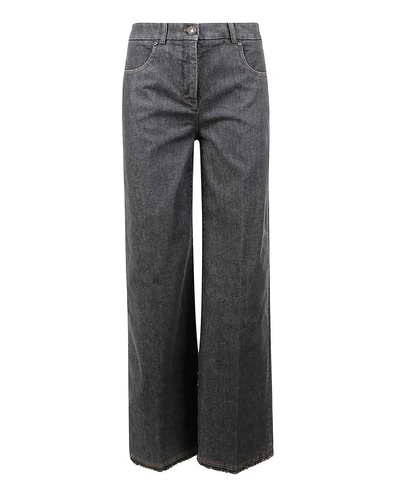 VIA MASINI 80 Straight Leg Jeans - Schwarz Schwarz