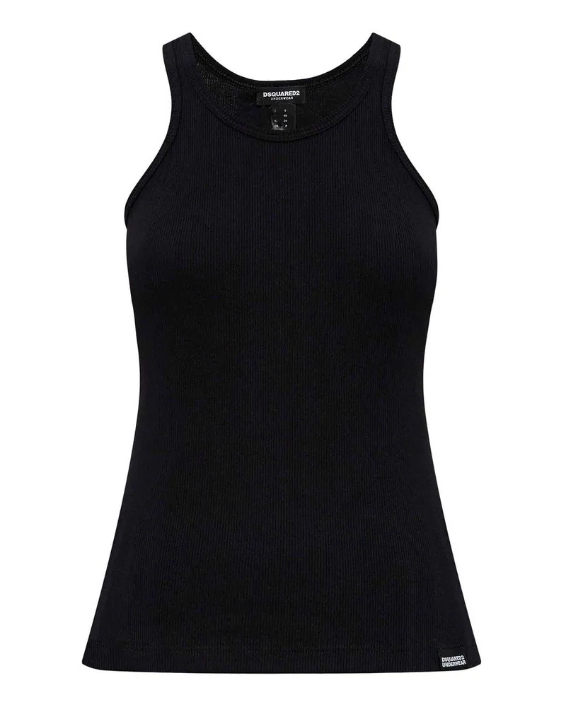 Dsquared2 Top - Schwarz Schwarz