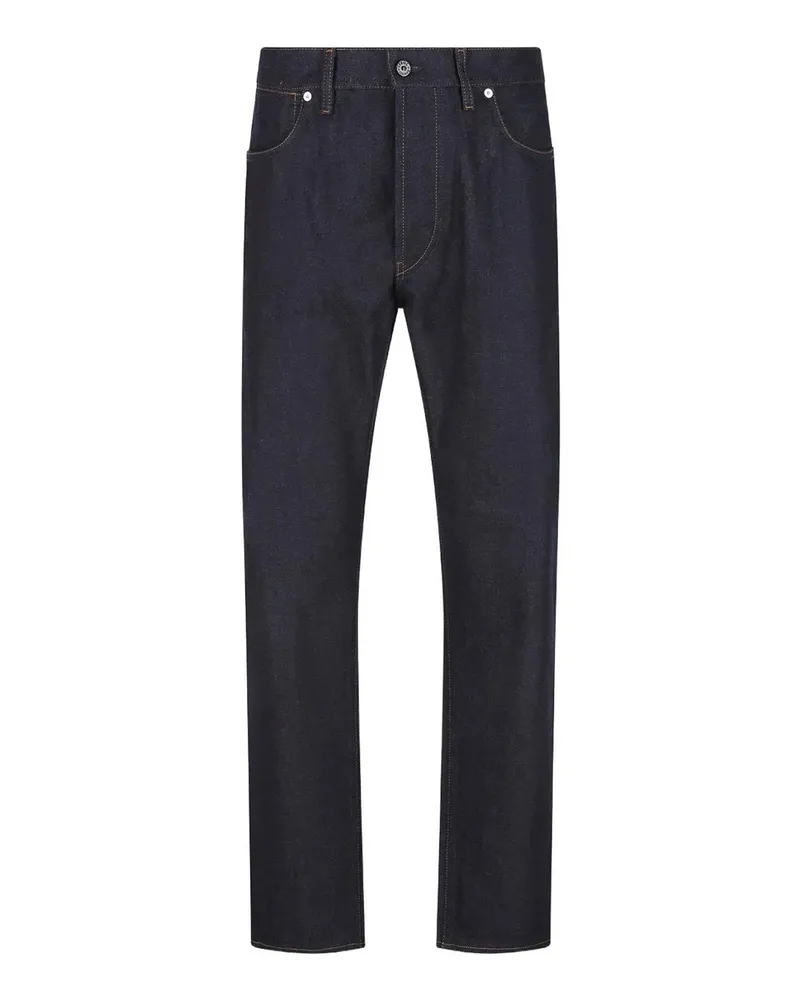 Stone Island Straight Leg Jeans - Blau Blau