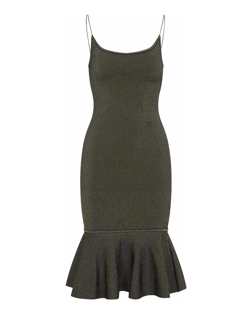 Jacquemus Knielanges Kleid - Dunkelbeige Dunkelbeige