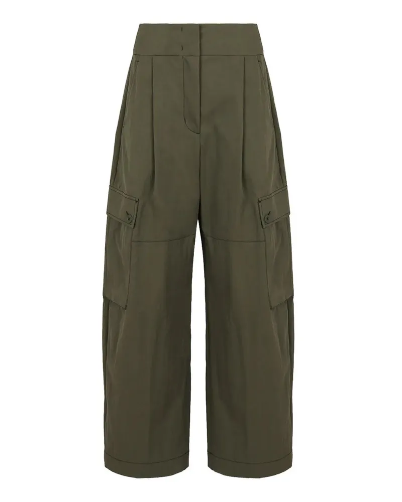 Max Mara Casual Hose - Dunkelgrün Dunkelgrün