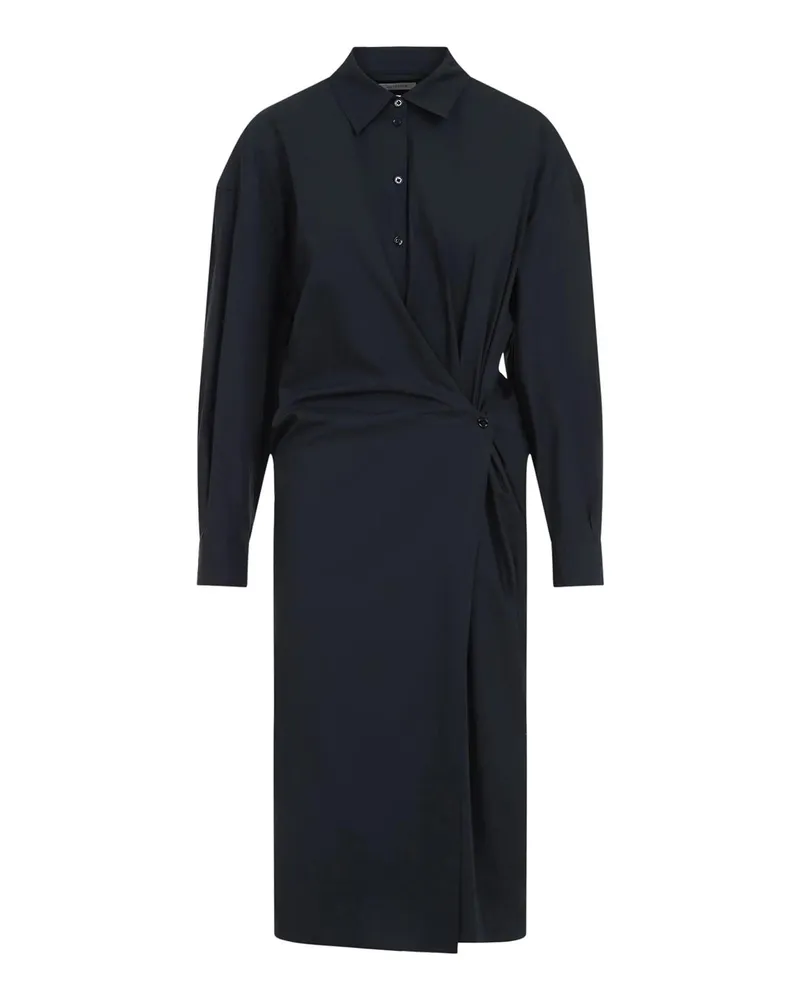 Christophe Lemaire Knielanges Kleid - Schwarz Schwarz