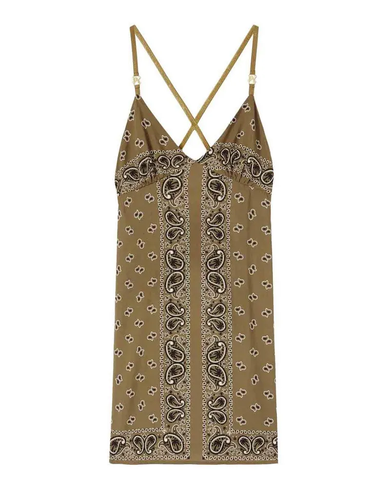 Palm Angels Knielanges Kleid - Dunkelgrün Dunkelgrün
