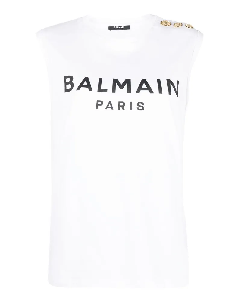 Balmain Top - Weiß Weiß