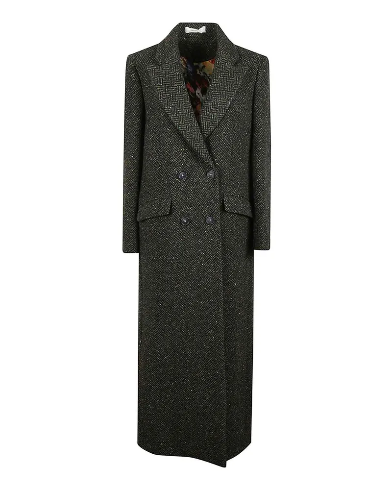 Massimo Alba Knielanger Mantel - Dunkelgrün Dunkelgrün