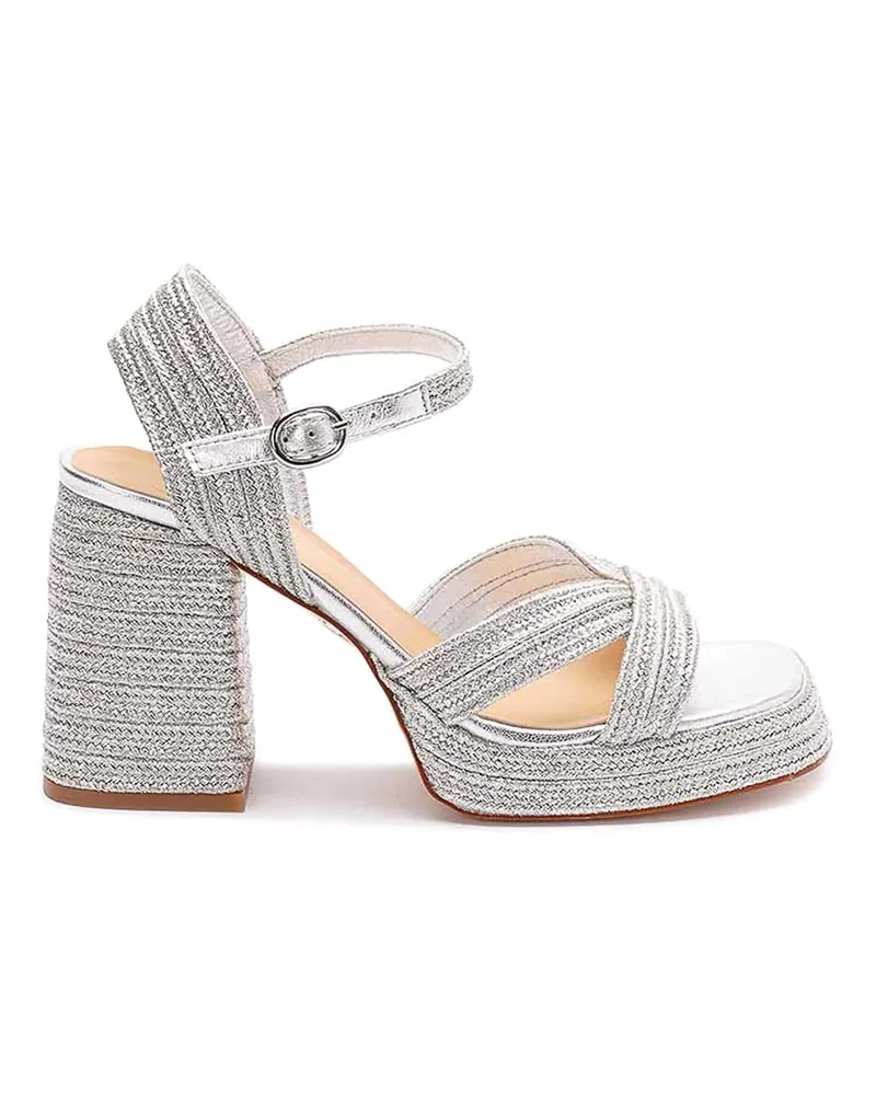 Castañer Sandalen - Weißgold Weißgold