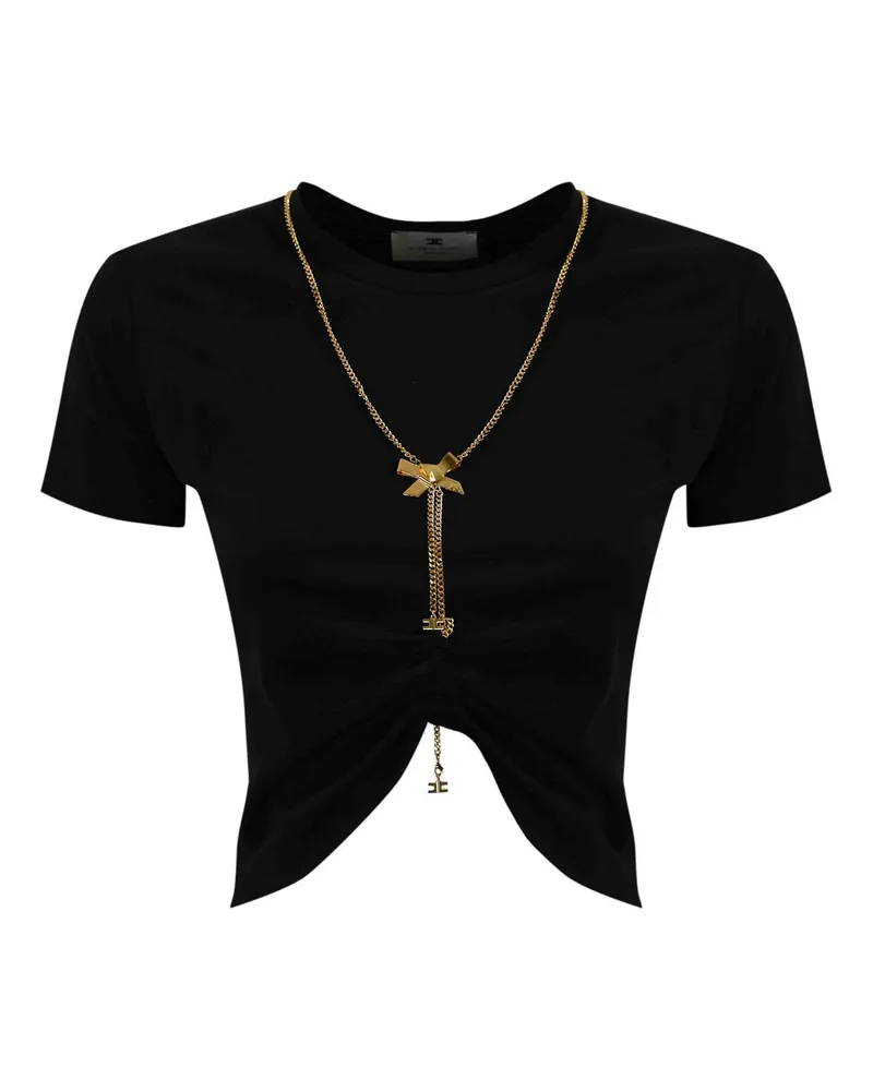 Elisabetta Franchi T-Shirt - Schwarz Schwarz