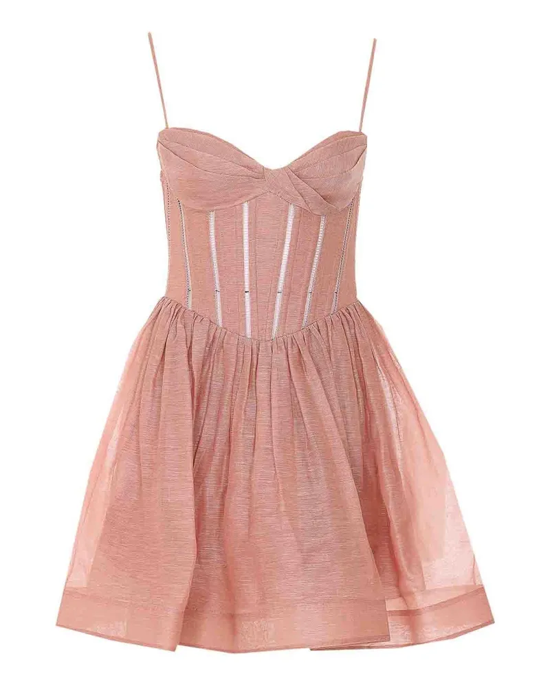 Zimmermann Knielanges Kleid - Nude Nude