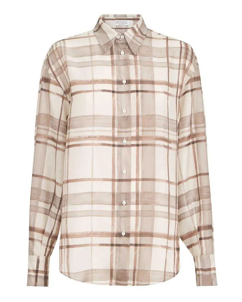 Brunello Cucinelli Hemd - Braun Braun