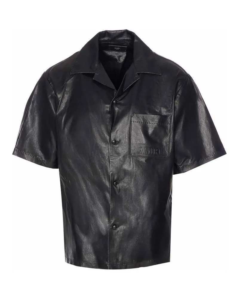 Amiri Lederjacke - Schwarz Schwarz