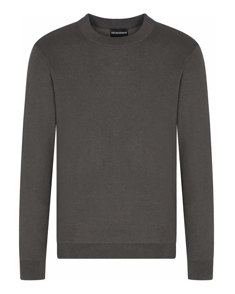 Emporio Armani Rundhalspullover - Grau Grau