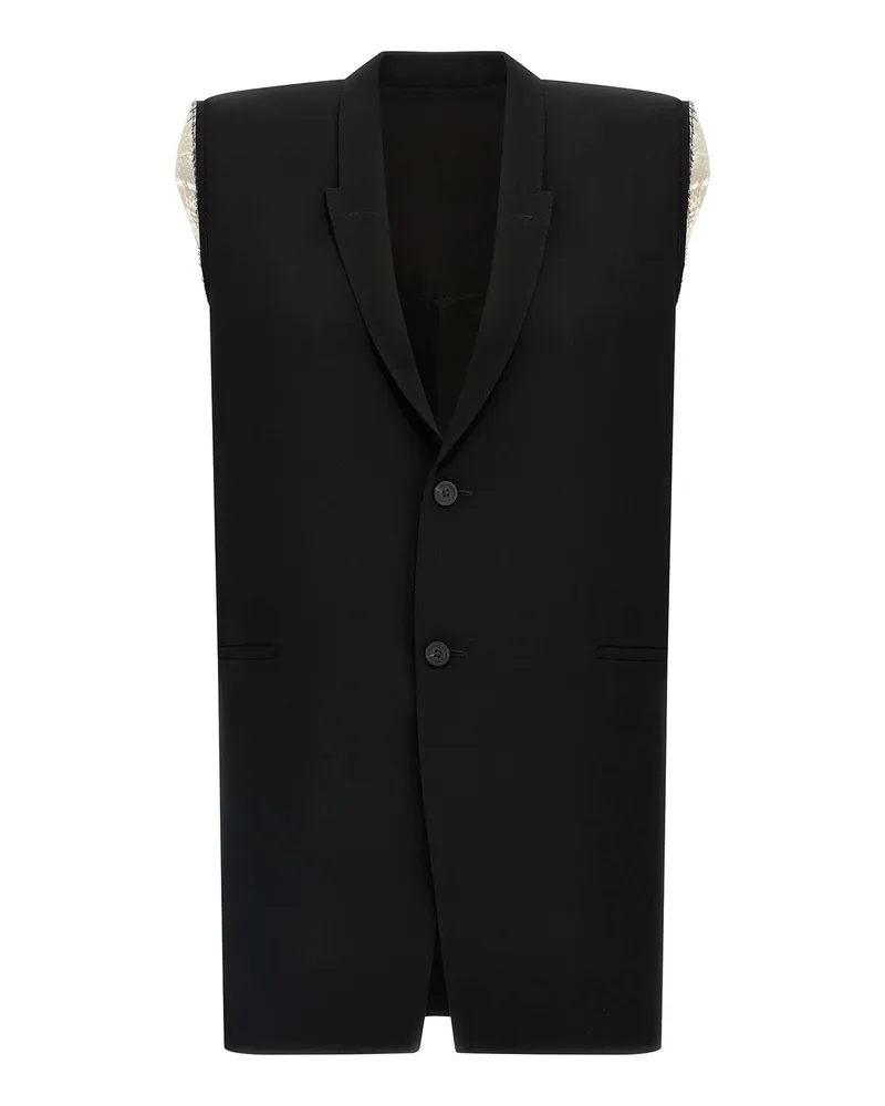 Rick Owens Weste - Schwarz Schwarz
