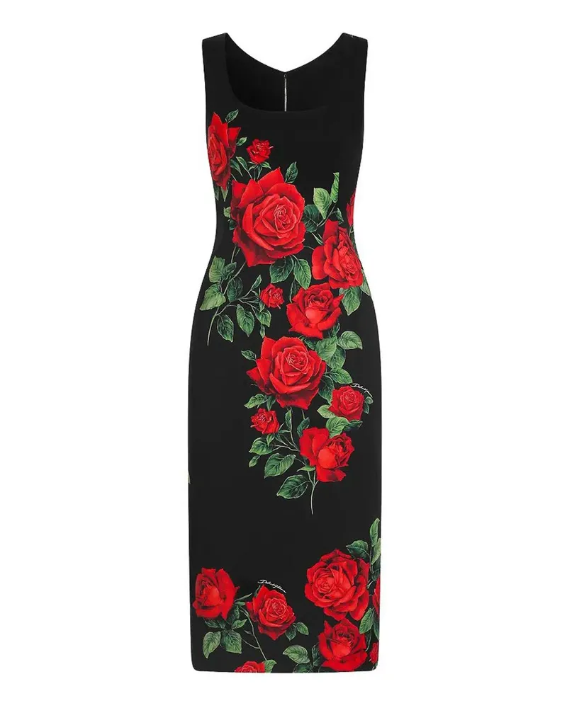 Dolce & Gabbana Knielanges Kleid - Schwarz Schwarz