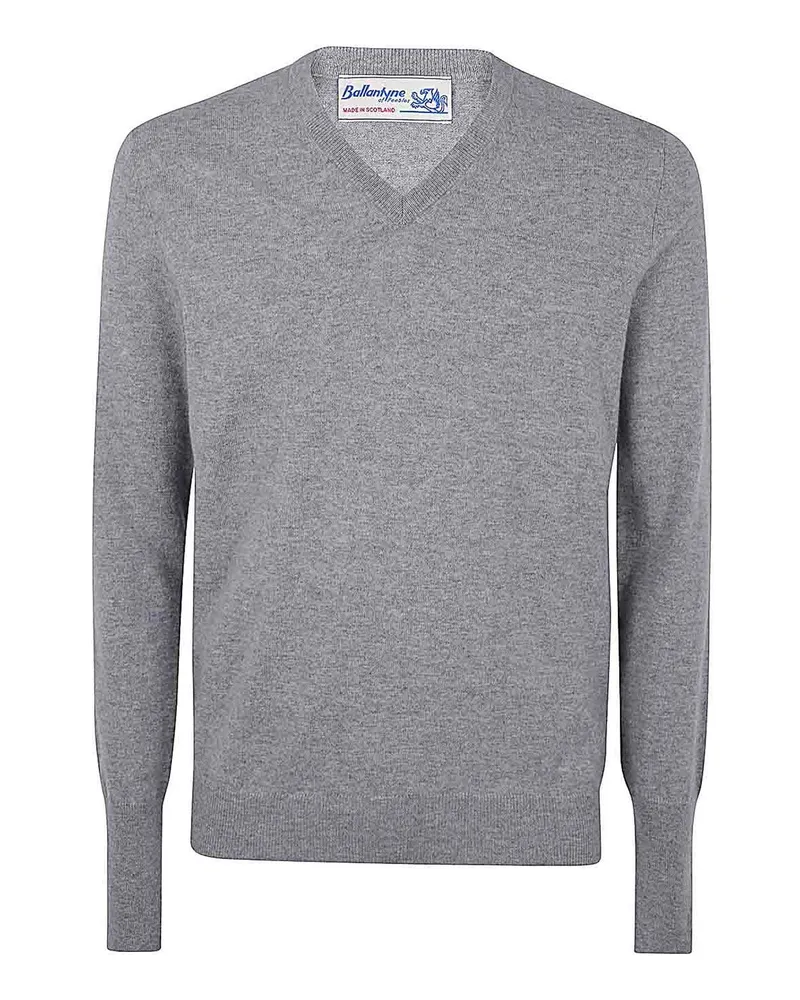 Ballantyne V-Pullover - Grau Grau