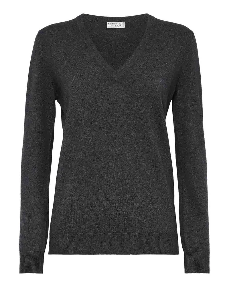 Brunello Cucinelli Rundhalspullover - Schwarz Schwarz