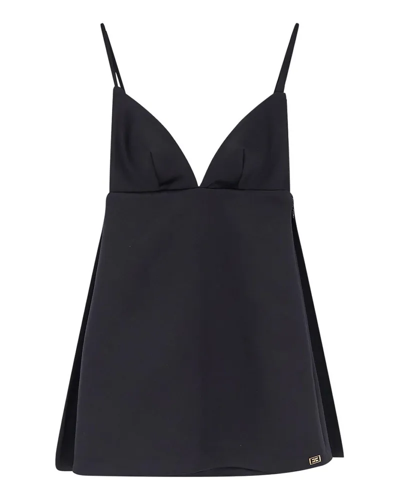 Elisabetta Franchi Kurzes Kleid - Schwarz Schwarz