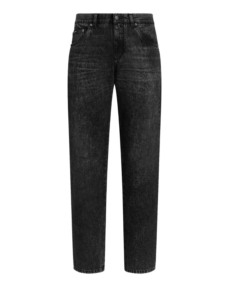 Dolce & Gabbana Straight Leg Jeans - Grau Grau