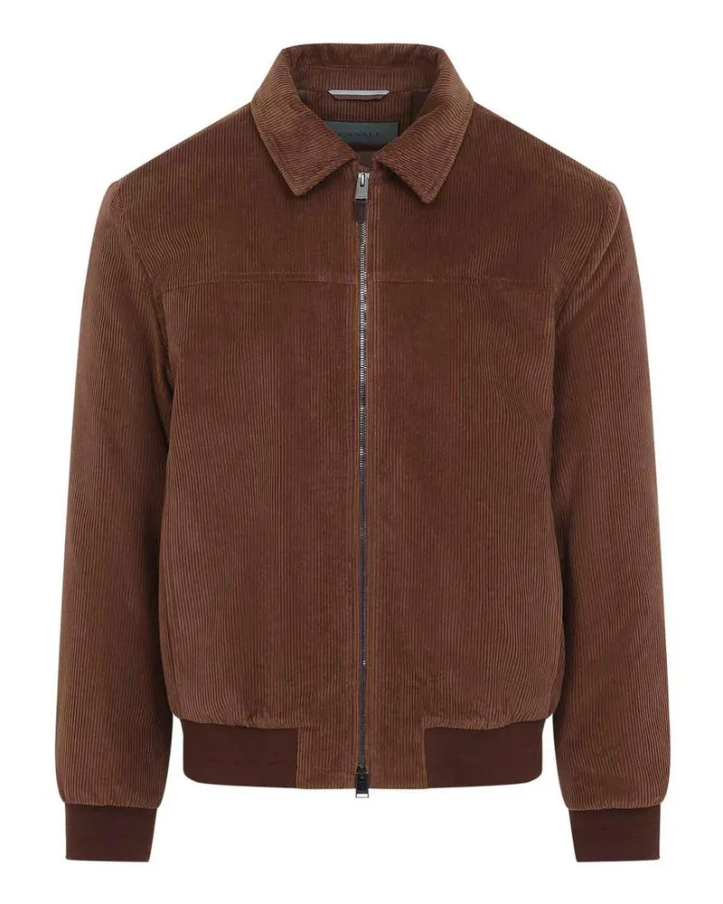 Canali Bomberjacke - Braun Braun