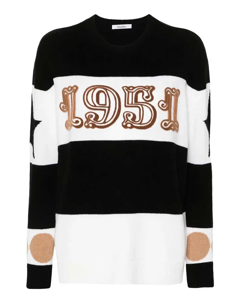 Max Mara Rundhalspullover - Bunt Bunt