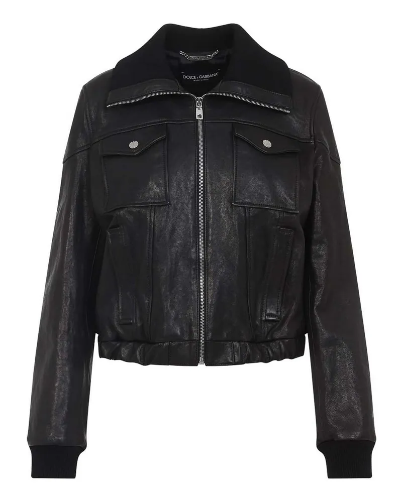 Dolce & Gabbana Casualjacke - Schwarz Schwarz