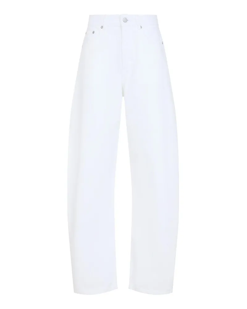 Alaïa Straight Leg Jeans - Weiß Weiß