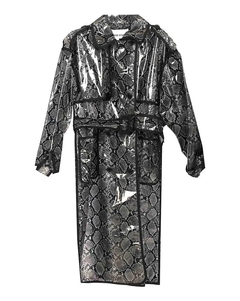 STAND Trenchcoat - Schwarz Schwarz