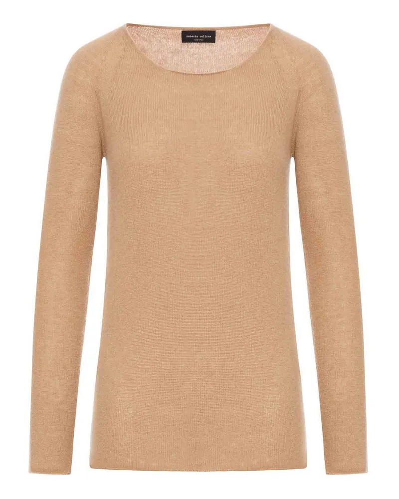 Roberto Collina Rundhalspullover - Nude Nude