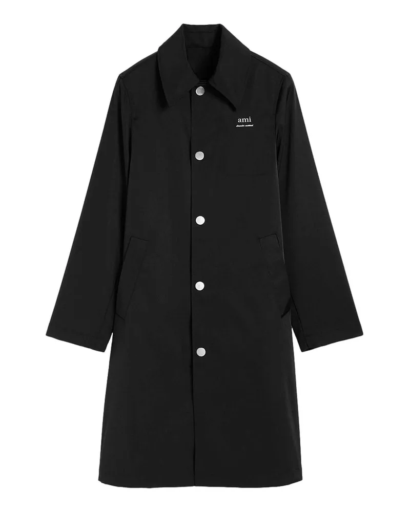 AMI Paris Trenchcoat - Schwarz Schwarz