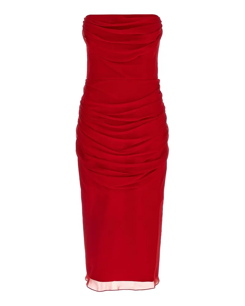 Carolina Herrera New York Knielanges Kleid - Rot Rot