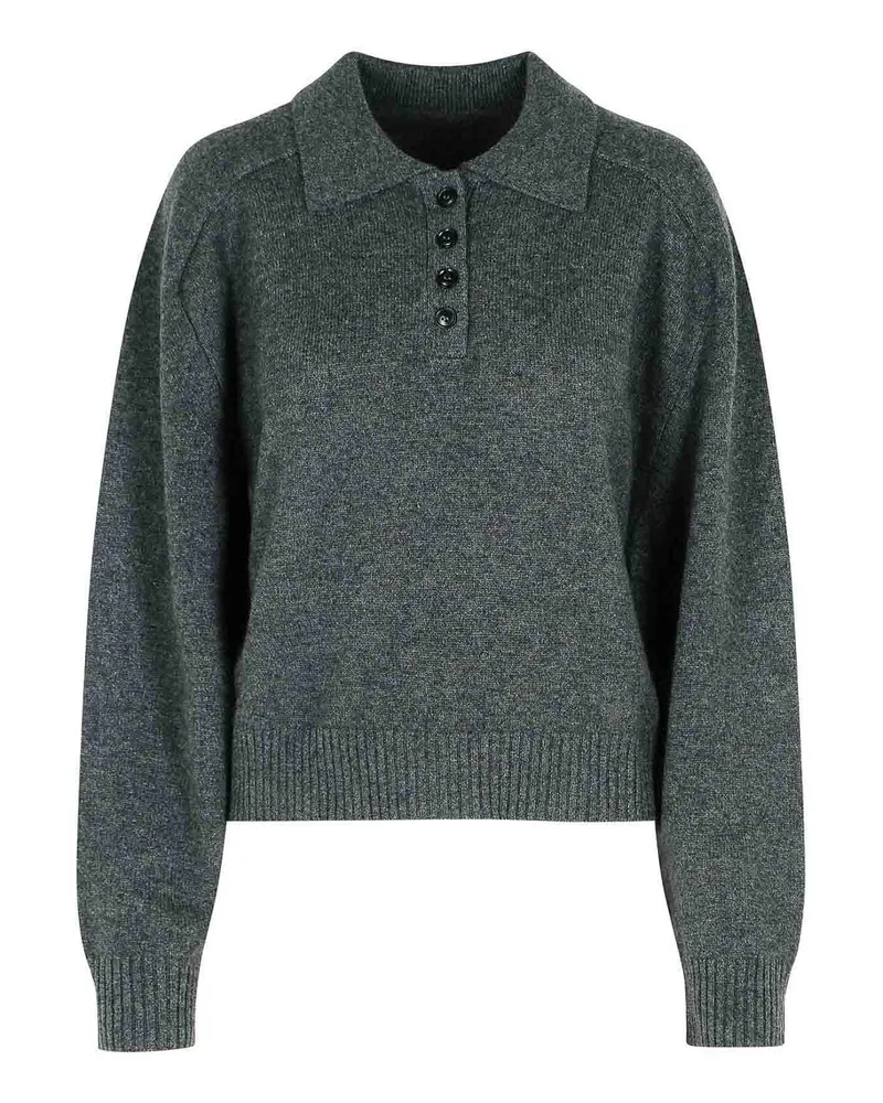 Loulou Studio Rundhalspullover - Grau Grau