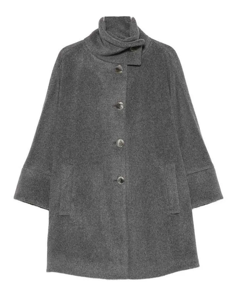 Emporio Armani Knielanger Mantel - Grau Grau