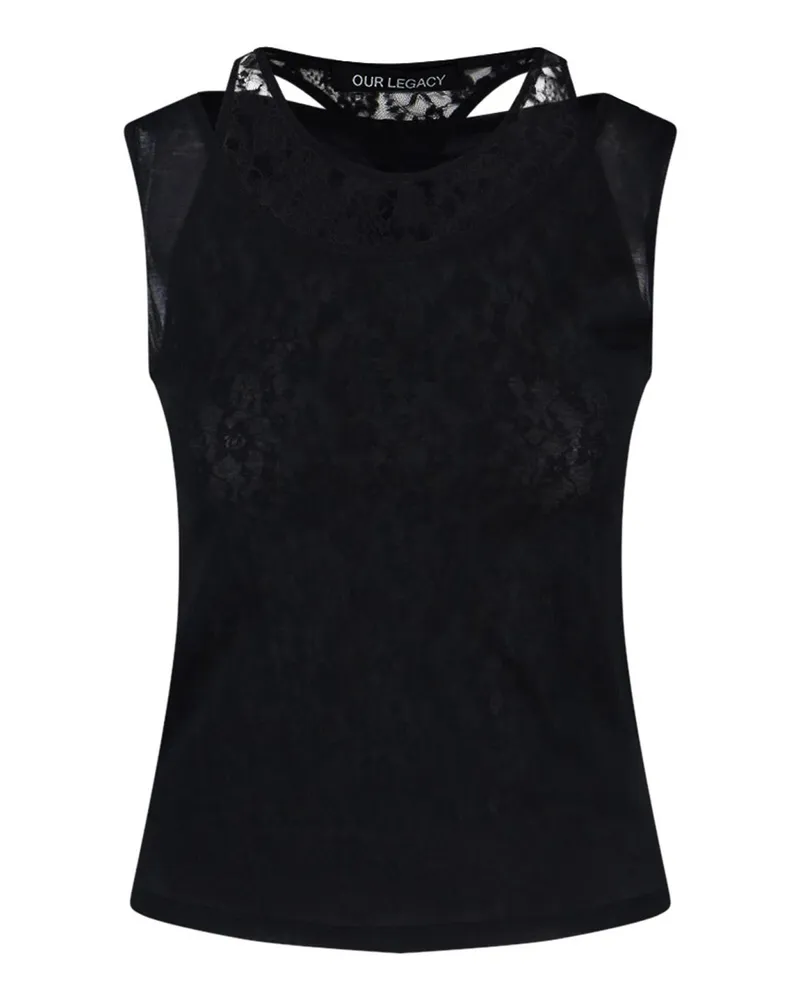 Our Legacy Top - Schwarz Schwarz